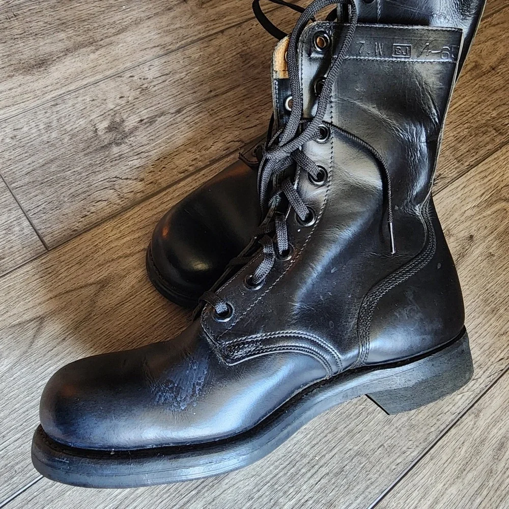 Vintage 1965 Military Paratrooper Boots Size 7.0W - Slipknot BF Goodrich USA